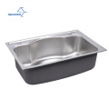 Fabrikpreis Deep Drawn Press Topmount Edelstahl Single Bowl Küchenspüle